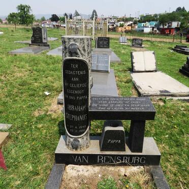 RENSBURG Abraham Stephanus, van 1940-1982