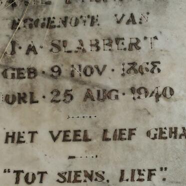 SLABBERT Sarie nee PIENAAR 1868-1940