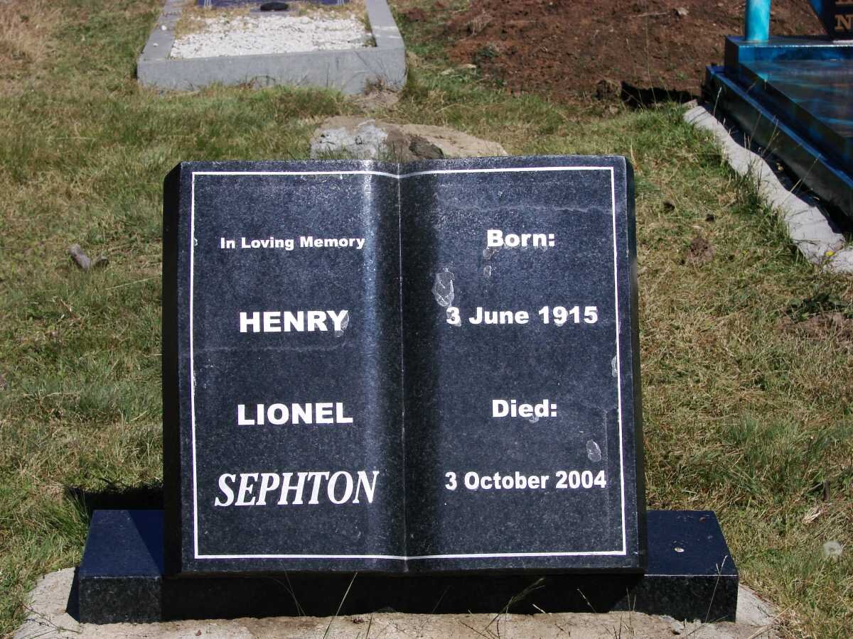 SEPHTON Henry Lionel 1915-2004