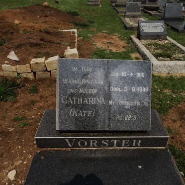VORSTER Catharina 1916-1996