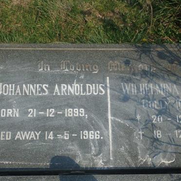 VOSLOO Johannes Arnoldus 1899-1966 &amp; Wilhelmina Milton GREEN 1904-1999