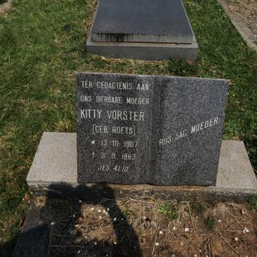VORSTER Kitty nee ROETS 1907-1963