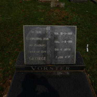 VORSTER George 1918-1991