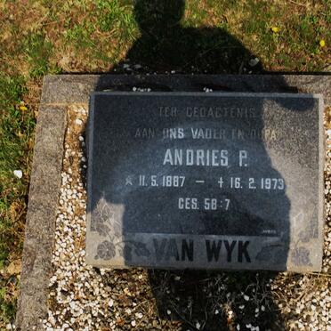 WYK Andries P., van 1887-1973