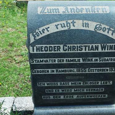 WINK Theoder Christian 1855-1938