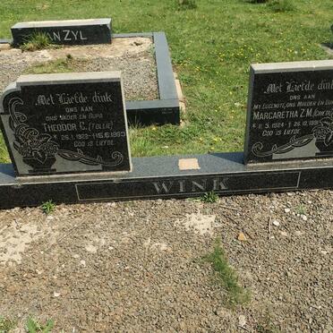 WINK Theodor C. 1922-1993 &amp; Margaretha Z.M. 1924-1991