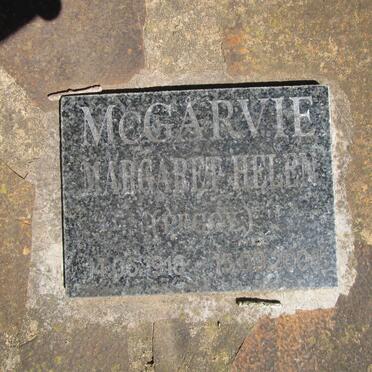 McGARVIE William Dent 1915-1994 &amp; Margaret Helen 1918-2008