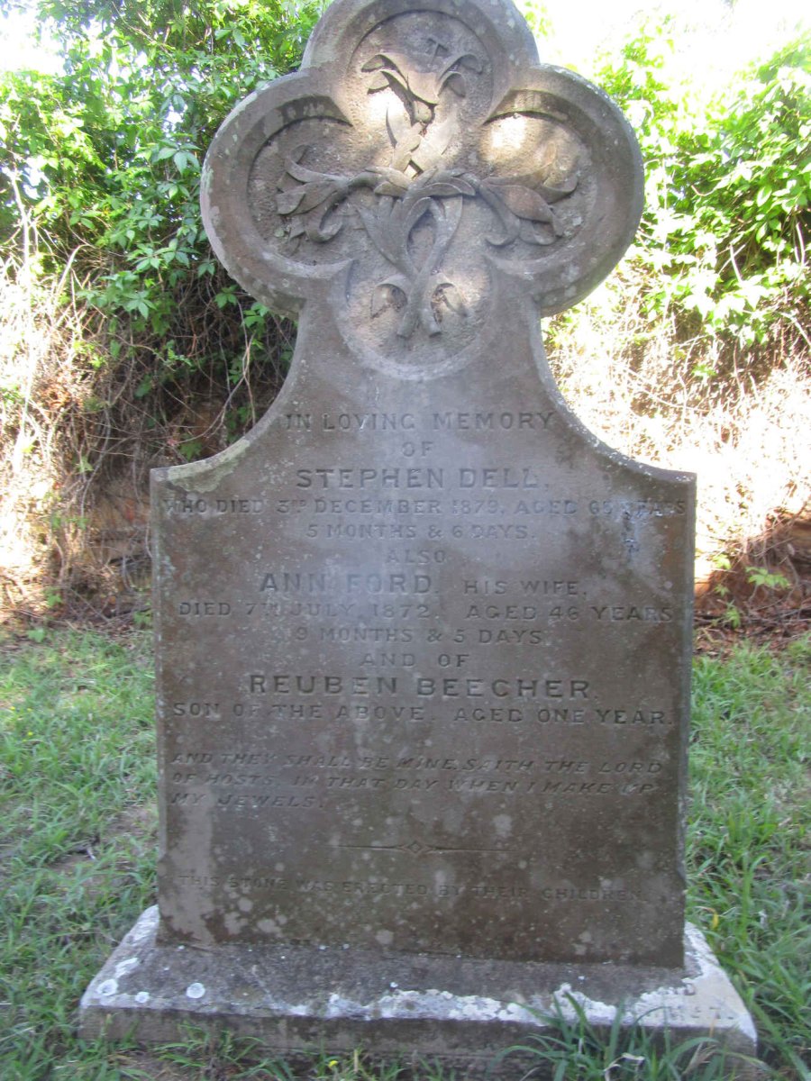 DELL Stephen -1879 & Ann FORD -1872 :: DELL Reuben Beecher
