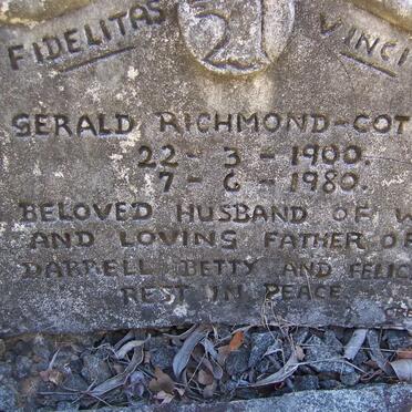 COTTON Gerald Richmond 1900-1980