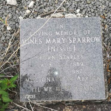SPARROW Agnes Mary nee STAPLES 1889-1987