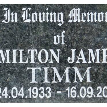 TIMM Milton James 1933-2009