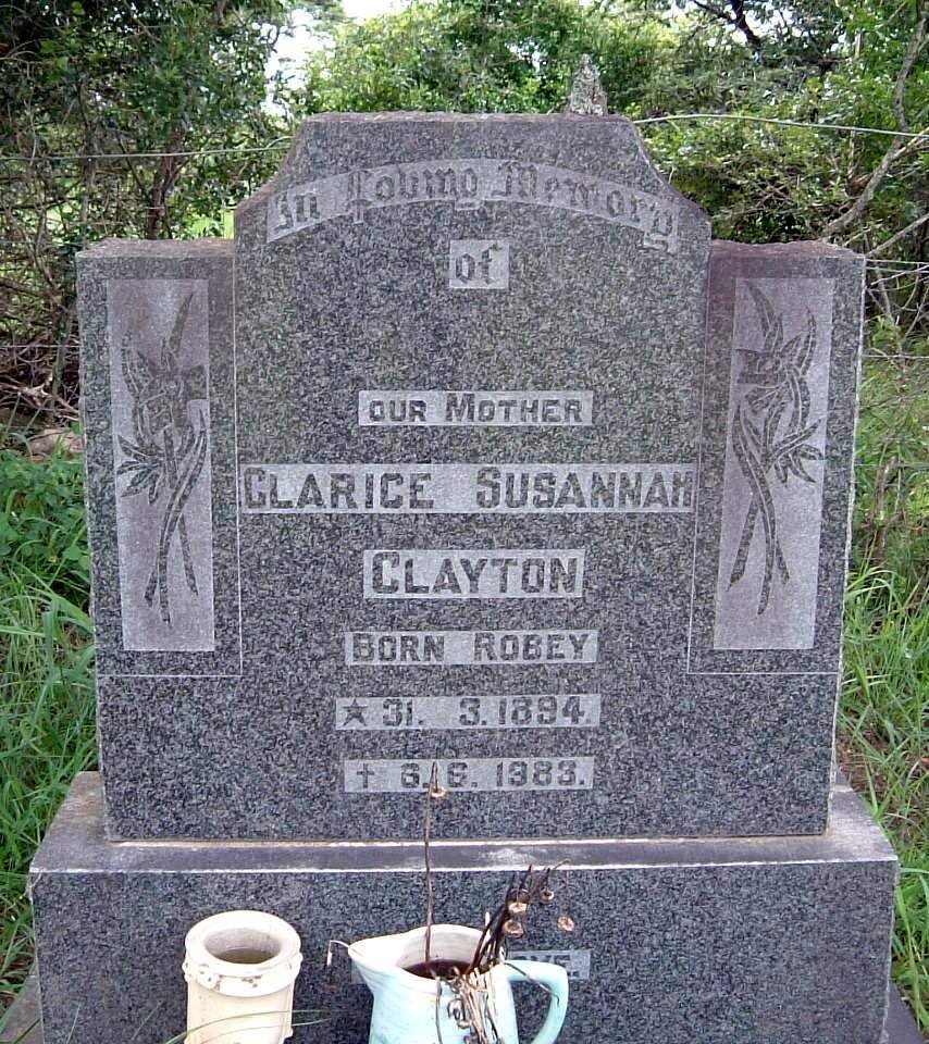 CLAYTON Clarice Susannah nee ROBEY 1894-1983