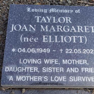TAYLOR Joan Margaret nee ELLIOTT 1949-2021