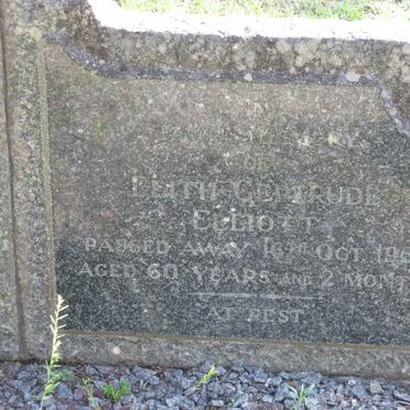 ELLIOTT Edith Gertrude -1952