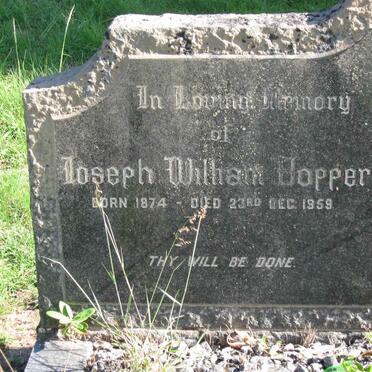 HOPPER Joseph William 1874-1959