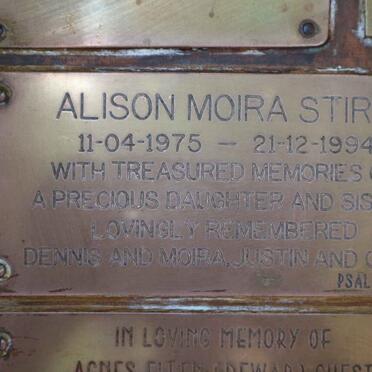 STIRK Alison Moira 1975-1994
