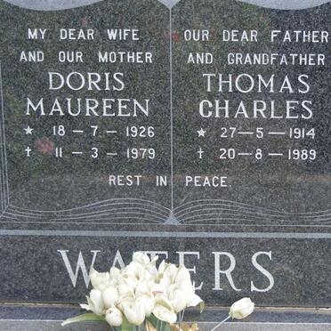 WATERS Thomas Charles 1914-1989 &amp; Doris Maureen 1926-1979