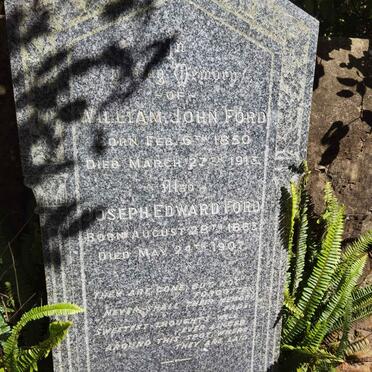 FORD William John 1850-1913 :: FORD Joseph Edward 1863-1907