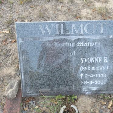 WILMOT Yvonne E. nee BROWN 1943-2000