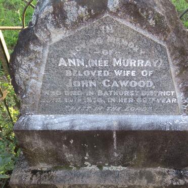 CAWOOD Ann nee MURRAY -1876