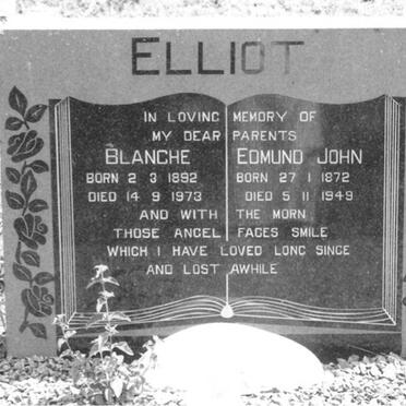 ELLIOT Edmund John 1872-1949 &amp; Blanche 1892-1973