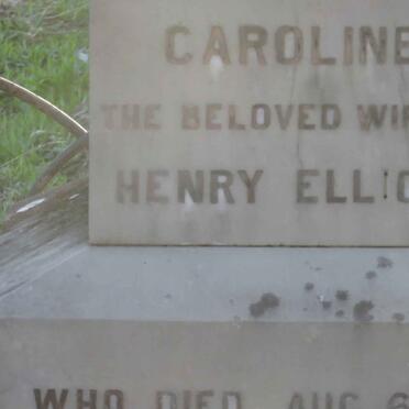 ELLIOTT Henry  -1908 &amp; Caroline -1886