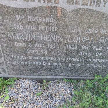 DENIS Martin -1961 &amp; Louisa -1972