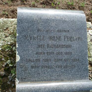 PURDON Myrtle Irene nee RICHARDSON 1886-1954