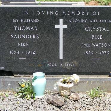 PIKE Thomas Saunders 1894-1972 &amp; Crystal WATSON 1896-1976