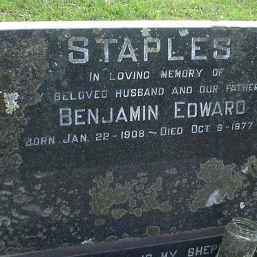 STAPLES Benjamin Edward 1908-1977