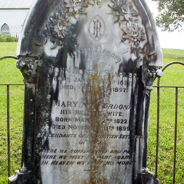 STAPLES John Joseph 1822-1897 &amp; Mary PURDON 1822-1899