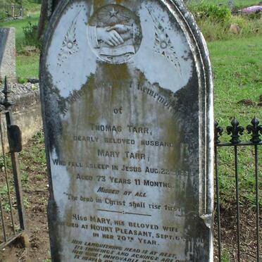 TARR Thomas -1895 &amp; Mary -1900