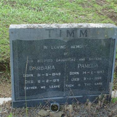 TIMM Barbara 1949-1971 :: TIMM Pamela 1947-1959