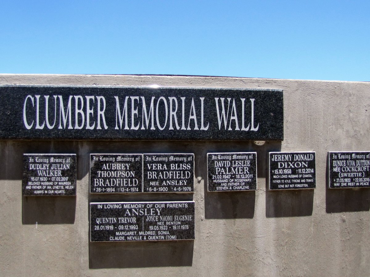 3. Clumber Memorial Wall photographed in 2018