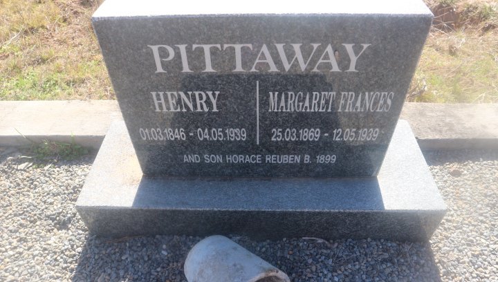 PITTAWAY Henry 1846-1939 &amp; Margaret Frances 1869-1939
