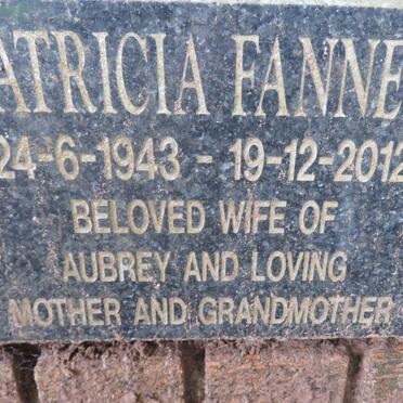 FANNER Patricia 1943-2012