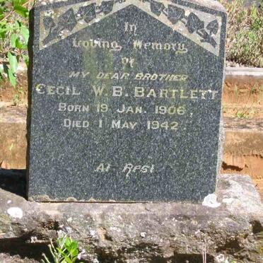 BARTLETT Cecil W.B. 1906-1942