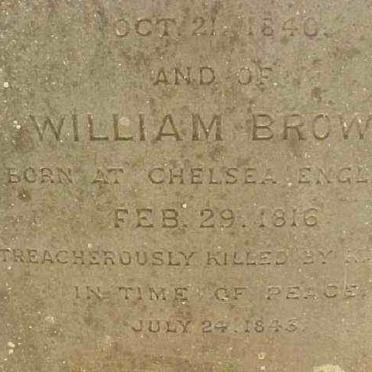 BROWN William 1816-1843