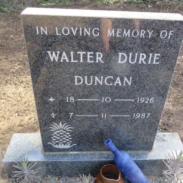 DUNCAN Walter Durie 1926-1987