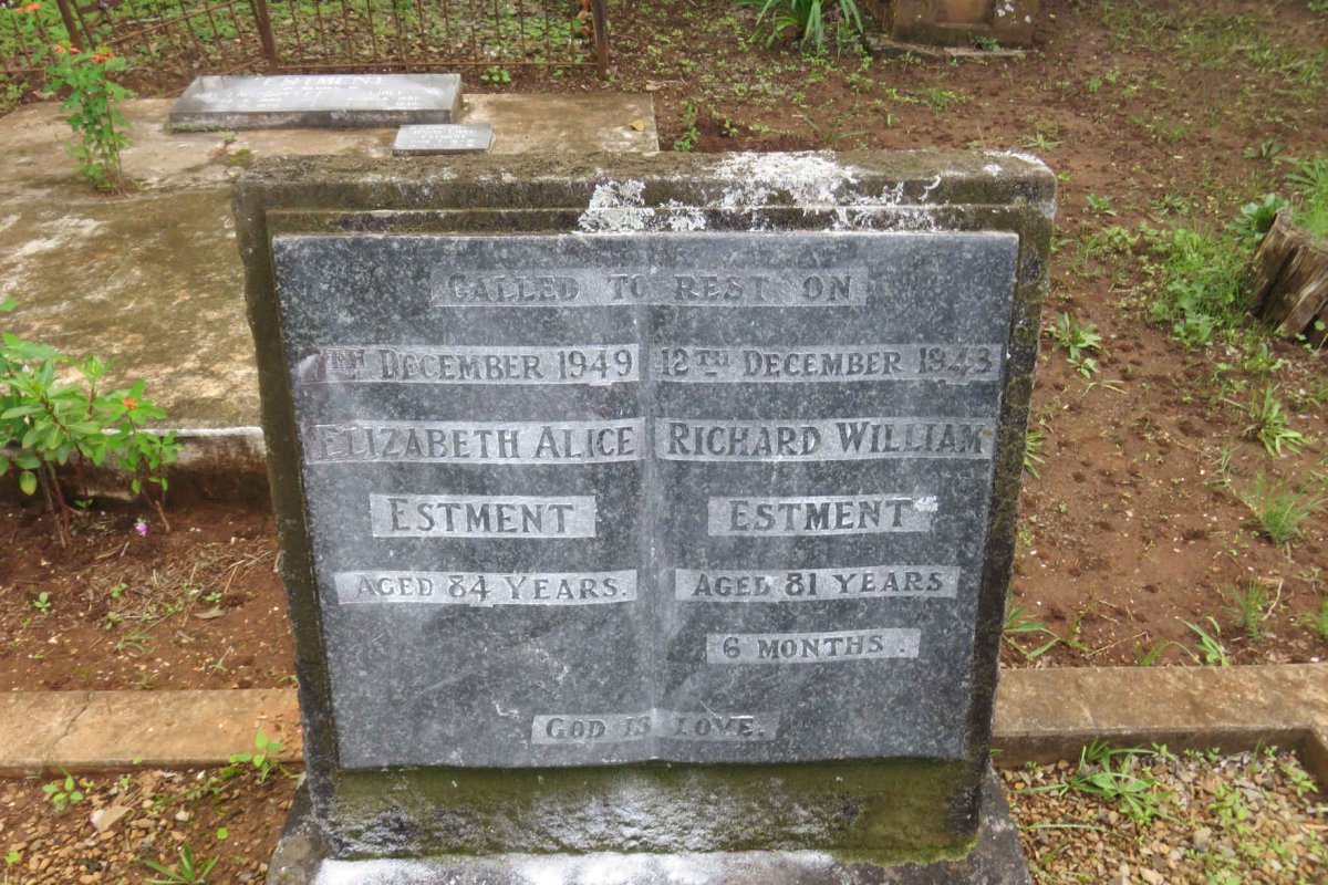 ESTMENT Richard William -1943 &amp; Elizabeth Alice -1949