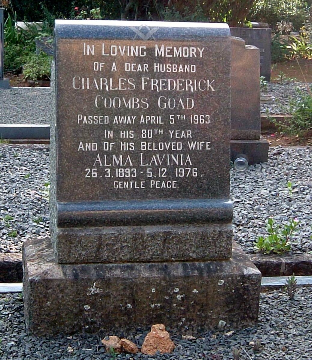 GOAD Charles Frederick Coombs - 1963 :: GOAD Alma Lavinia 1893-1976