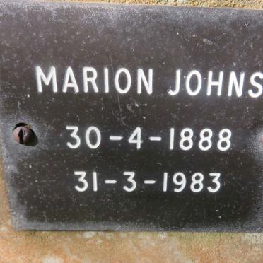 JOHNS Marion 1888-1983