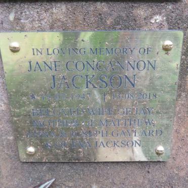 JACKSON Jane Concannon 1947-2018