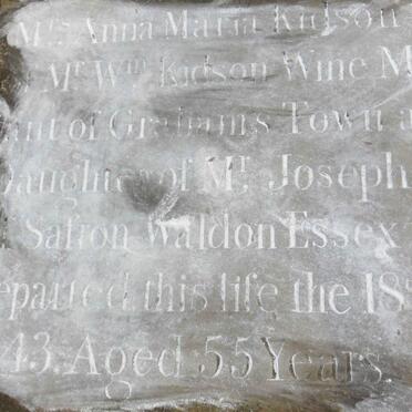 KIDSON Anna Maria nee PARKE -1843