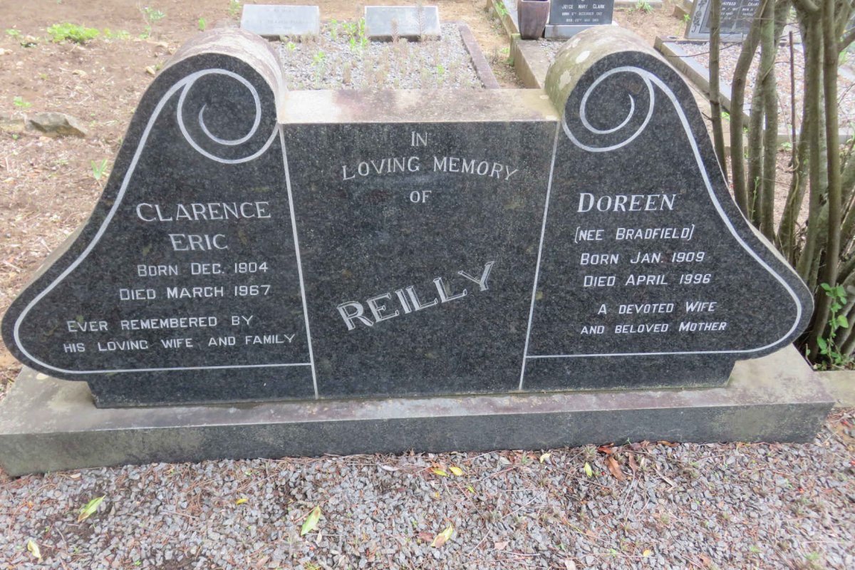 REILLY Clarence Eric 1904-1967 &amp; Doreen BRADFIELD 1909-1996