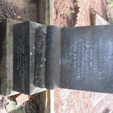 STEVENS William John Cotton -1944 &amp; Margaret Lily GLEAVES -1936