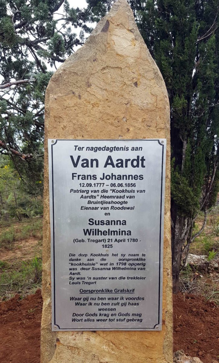 AARDT Frans Johannes, van 1777-1856 & Susanna Wilhelmina TREGART 1780-1825