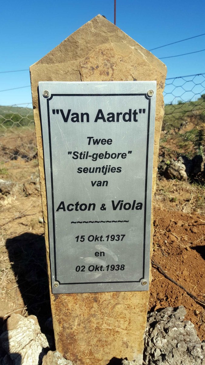 AARDT, van 1937-1937 :: VAN AARDT 1938-1938