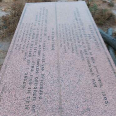 GOOSEN Christoffel Jacobus 1803-1881 &amp; Hester Antonetta JANSE VAN RENSBURG 1807-1864