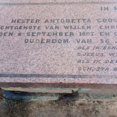GOOSEN Hester Antonetta nee JANSE VAN RENSBURG 1807-1864